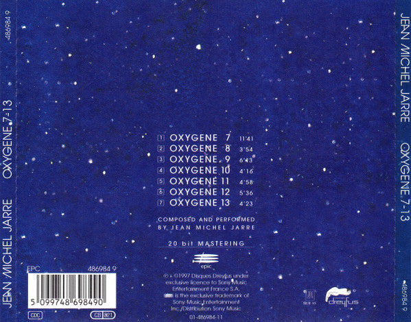 Jean Michel Jarre – Oxygene 7-13 (Used) (Mint Condition) - CD