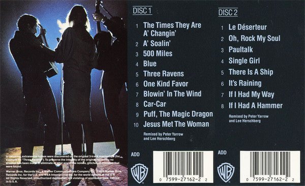 Peter, Paul And Mary* – In Concert - 2 Discs (Used) (Mint Condition)