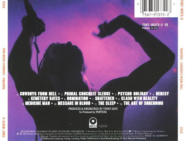 Pantera – Cowboys From Hell (Used) (Mint Condition) CD