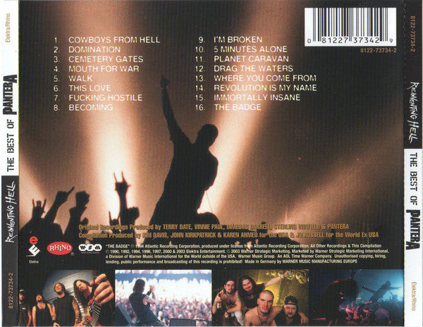 Pantera – Reinventing Hell (The Best Of) (Used) (Mint Condition) CD