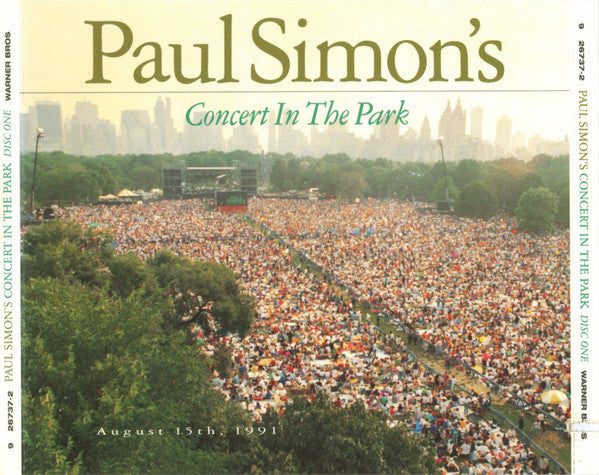 Paul Simon – Paul Simon&#39;s Concert In The Park 2 Discs (Used) (Mint Condition)