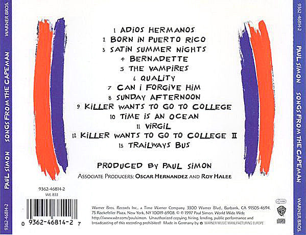 Paul Simon – Songs From The Capeman (Used) (Mint Condition)