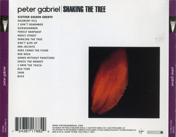 Peter Gabriel – Shaking The Tree (Sixteen Golden Greats) (Used) (Mint Condition) CD