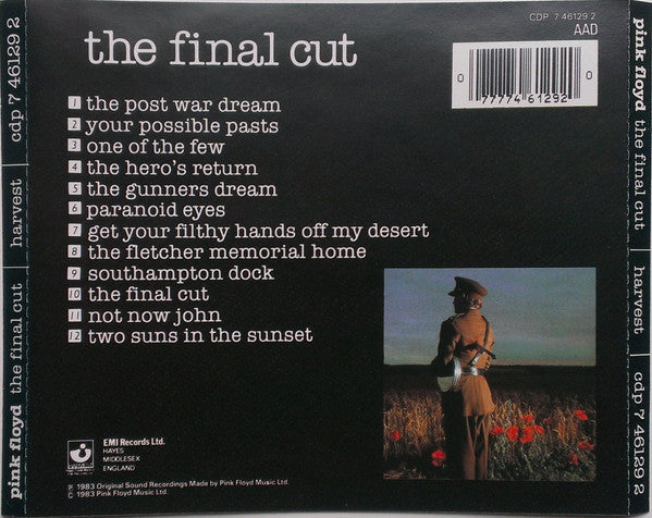 Pink Floyd – The Final Cut (Used) (Mint Condition) CD