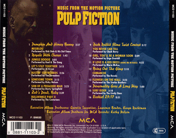 Various – Pulp Fiction (Music From The Motion Picture) (Used) (Mint Condition) CD