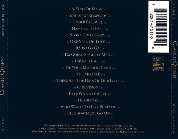 Queen – Classic Queen (Used) (Mint Condition) CD