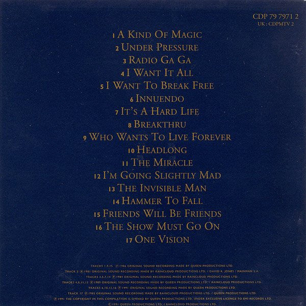 Queen – Greatest Hits II (Used) (Mint Condition) CD
