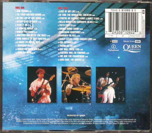 Queen – Live At Wembley Stadium 2 Discs (Used) (Mint Condition)