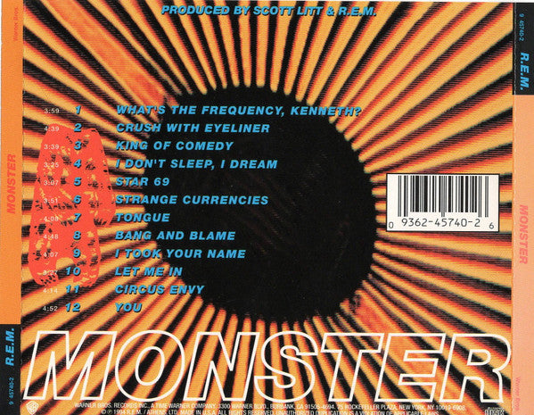 R.E.M. – Monster (Used) (Mint Condition) CD