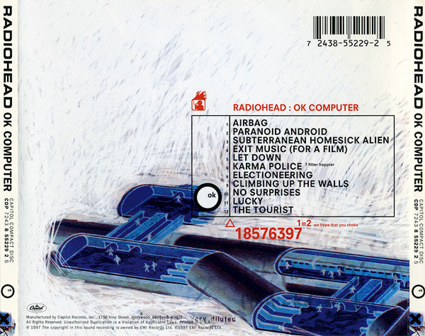 Radiohead – OK Computer (Used) (Mint Condition) CD