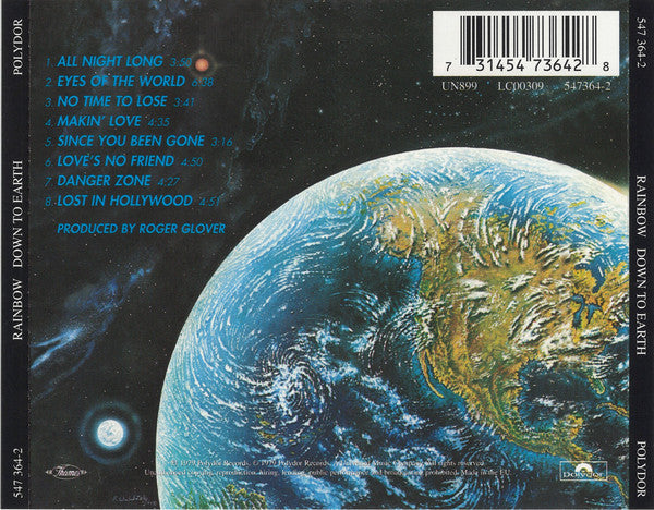 Rainbow – Down To Earth (Used) (Mint Condition) - CD