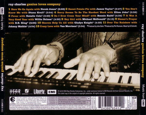 Ray Charles – Genius Loves Company (Used) (Mint Condition) CD