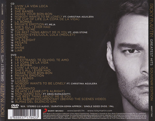 Ricky Martin – Greatest Hits 2 Discs (Used) (Mint Condition) CD