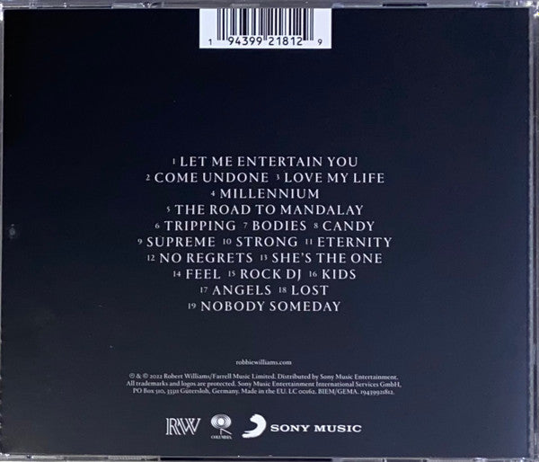 Robbie Williams – XXV (Used) (Mint Condition) CD
