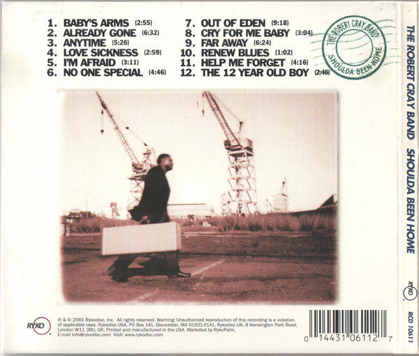 Robert Cray – Shoulda Been Home (Used) (Mint Condition) CD