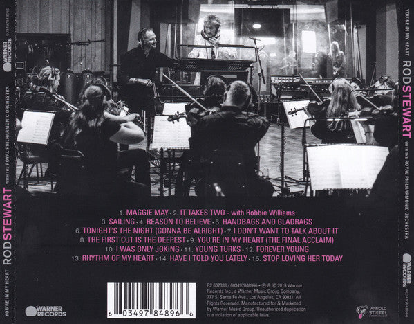 Rod Stewart With The Royal Philharmonic Orchestra – You're In My Heart (Used) (Mint Condition) CD