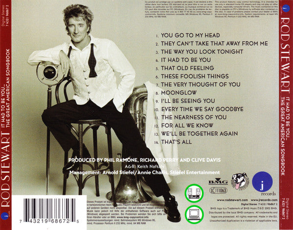 Rod Stewart – It Had To Be You... The Great American Songbook (Used) (Mint Condition) CD
