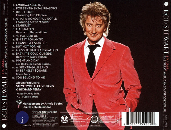 Rod Stewart – Stardust... The Great American Songbook Volume III (Used) (Mint Condition) CD