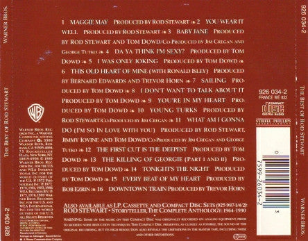 Rod Stewart – The Best Of Rod Stewart (Used) (Mint Condition) CD