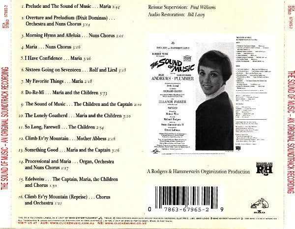 Rodgers & Hammerstein - The Sound Of Music (An Original Soundtrack Recording) (Used) (Mint Condition)