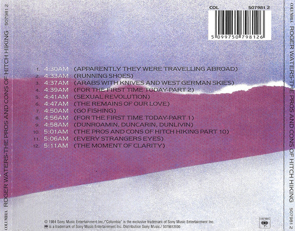 Roger Waters – The Pros And Cons Of Hitch Hiking (Used) (Mint Condition) CD