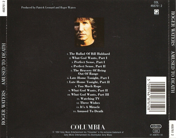 Roger Waters – Amused To Death (Used) (Mint Condition) CD