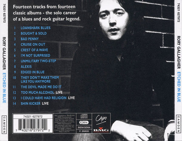 Rory Gallagher – Etched In Blue (Used) (Mint Condition) CD