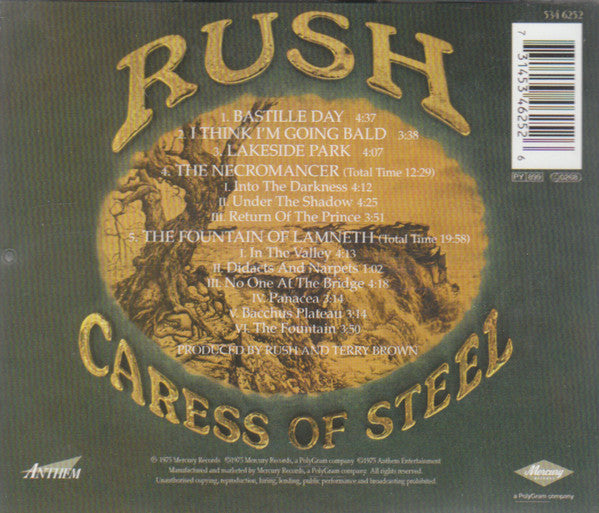Rush – Caress Of Steel (Used) (Mint Condition) CD