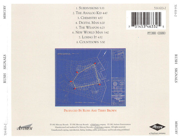 Rush – Signals (Used) (Mint Condition) CD