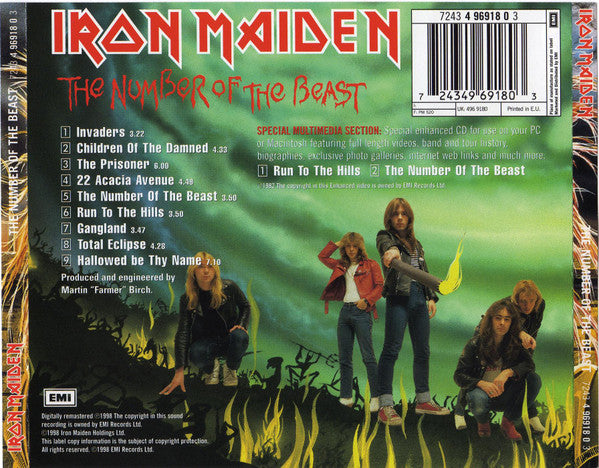 Iron Maiden - The Number of the Beast (Used) (Mint Condition) CD