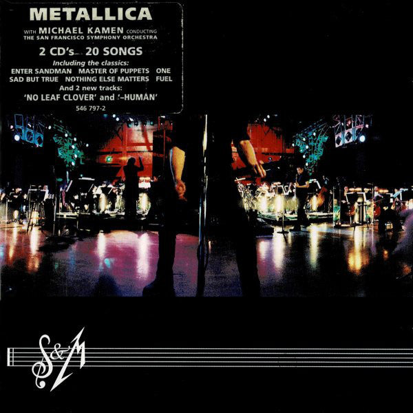 Metallica With Michael Kamen Conducting The San Francisco Symphony Orchestra – S&M (Used) (Mint Condition) - CD
