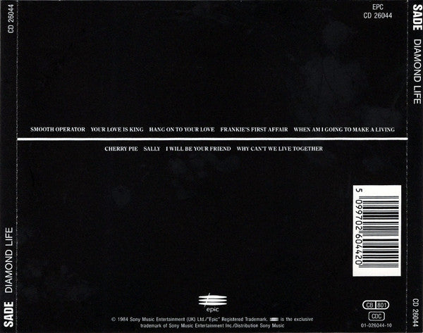 Sade - Diamond Life (Used) (Mint Condition)