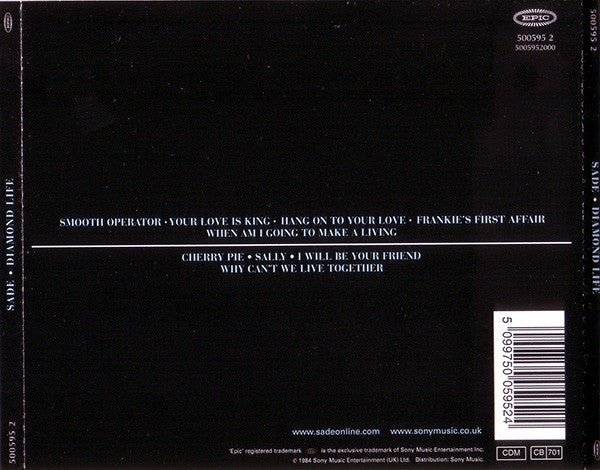 Sade – Diamond Life - (Used) (Mint Condition) CD