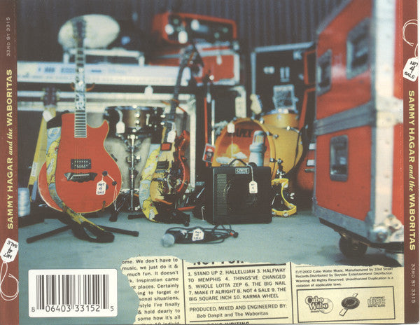 Sammy Hagar And The Waboritas – Not 4 Sale (Used) (Mint Condition)