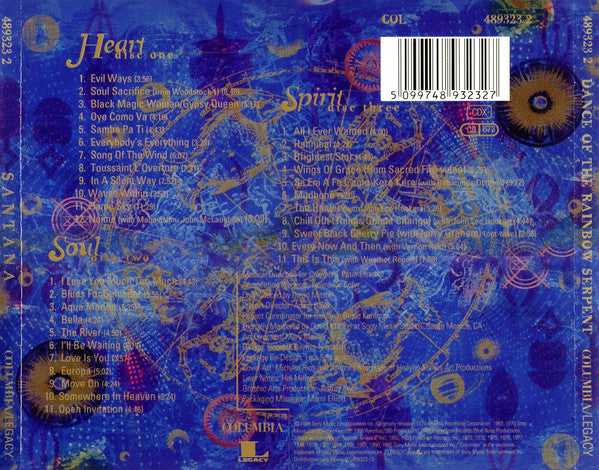 Santana – Dance Of The Rainbow Serpent 3 Discs (Used) (Mint Condition) CD