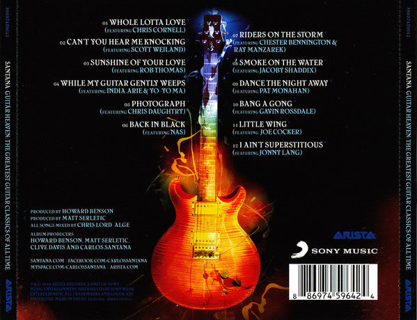 Santana – Guitar Heaven: The Greatest Guitar Classics Of All Time (Used) (Mint Condition) CD