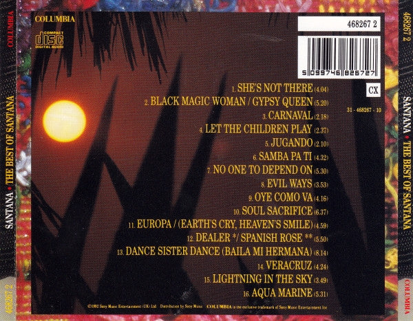 Santana – The Best Of Santana (Used) (Mint Condition) CD