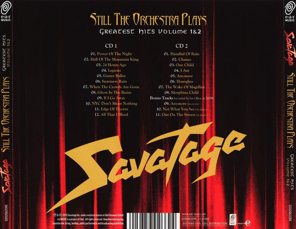 Savatage – Still The Orchestra Plays 2 Discs (Used) (Mint Condition)