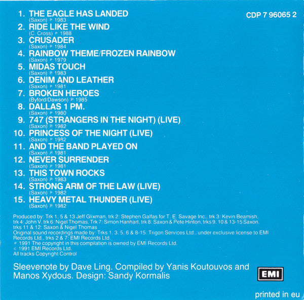 Saxon – Best Of Saxon (Used) (Mint Condition) CD