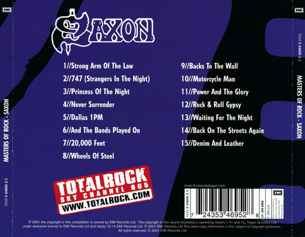 Saxon – Masters Of Rock (Used) (Mint Condition) CD