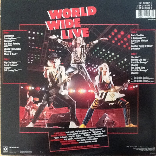 Scorpions - World Wide Live - 2 Discs (Used) (Mint Condition) - Vinyl