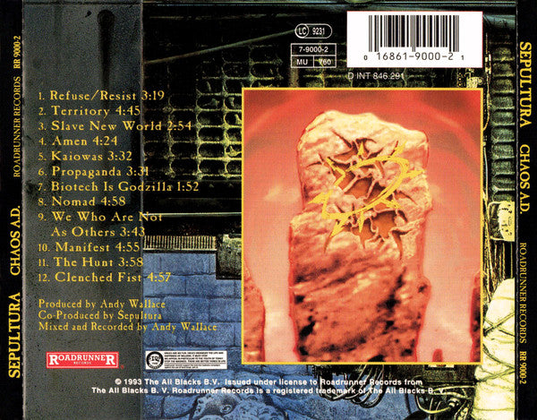 Sepultura – Chaos A.D. (Used) (Mint Condition) CD