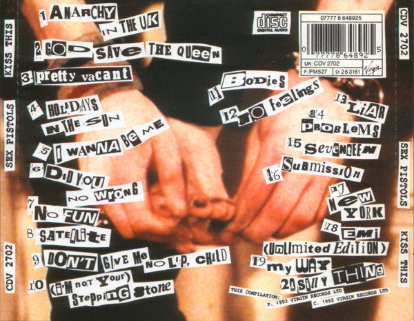 Sex Pistols - Kiss This (Used) (Mint Condition) CD