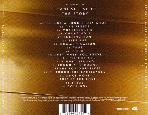 Spandau Ballet -The Story: The Very Best Of (Used) (Mint Condition) CD