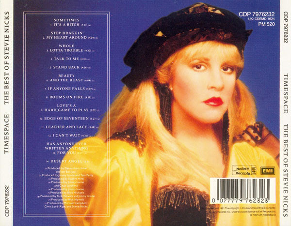 Stevie Nicks – Timespace - The Best Of Stevie Nicks (Used) (Mint Condition) CD