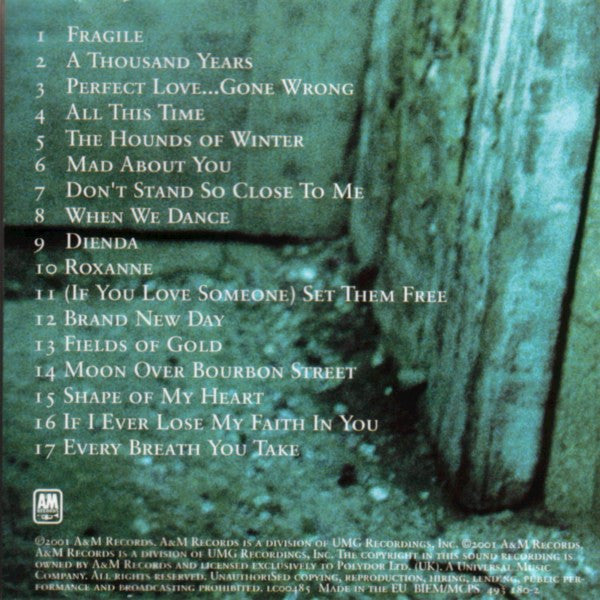 Sting – ...All This Time (Used) (Mint Condition) CD