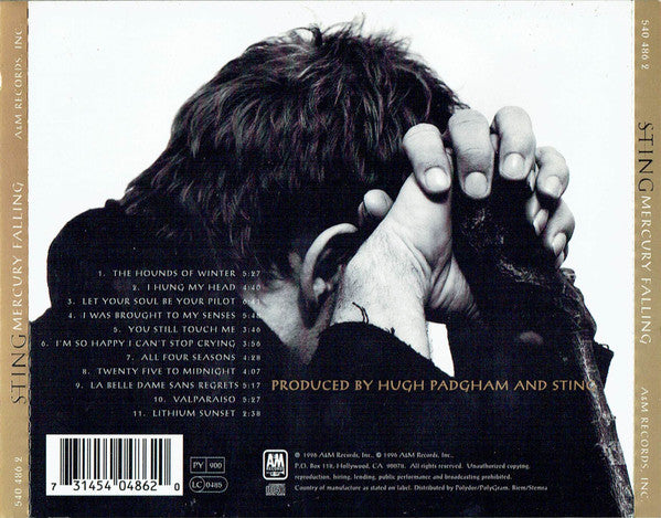 Sting – Mercury Falling (Used) (Mint Condition) CD