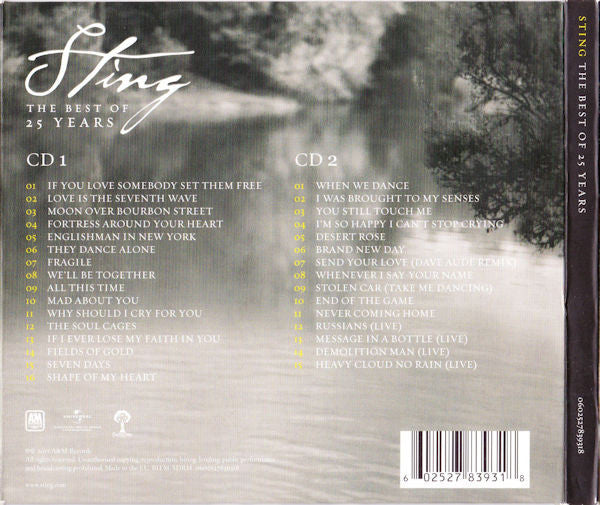 Sting – The Best Of 25 Years 2 Discs (Used) (Mint Condition) CD