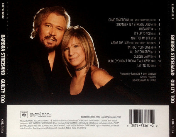 Streisand* – Guilty Too (Used) (Mint Condition) CD