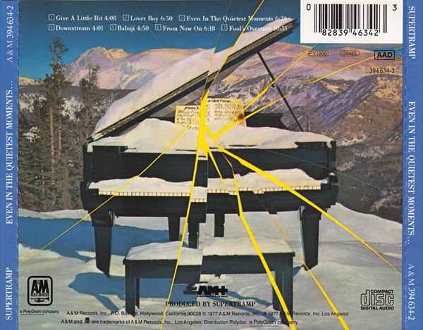 Supertramp – Even In The Quietest Moments...  (Used) (Mint Condition) CD